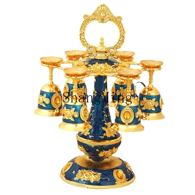PYH premium light luxury wine glass holder set household alloy goblet red wine glass creative engraving
PYH premium light luxury wine glass holder set household alloy goblet red wine glass creative engraving