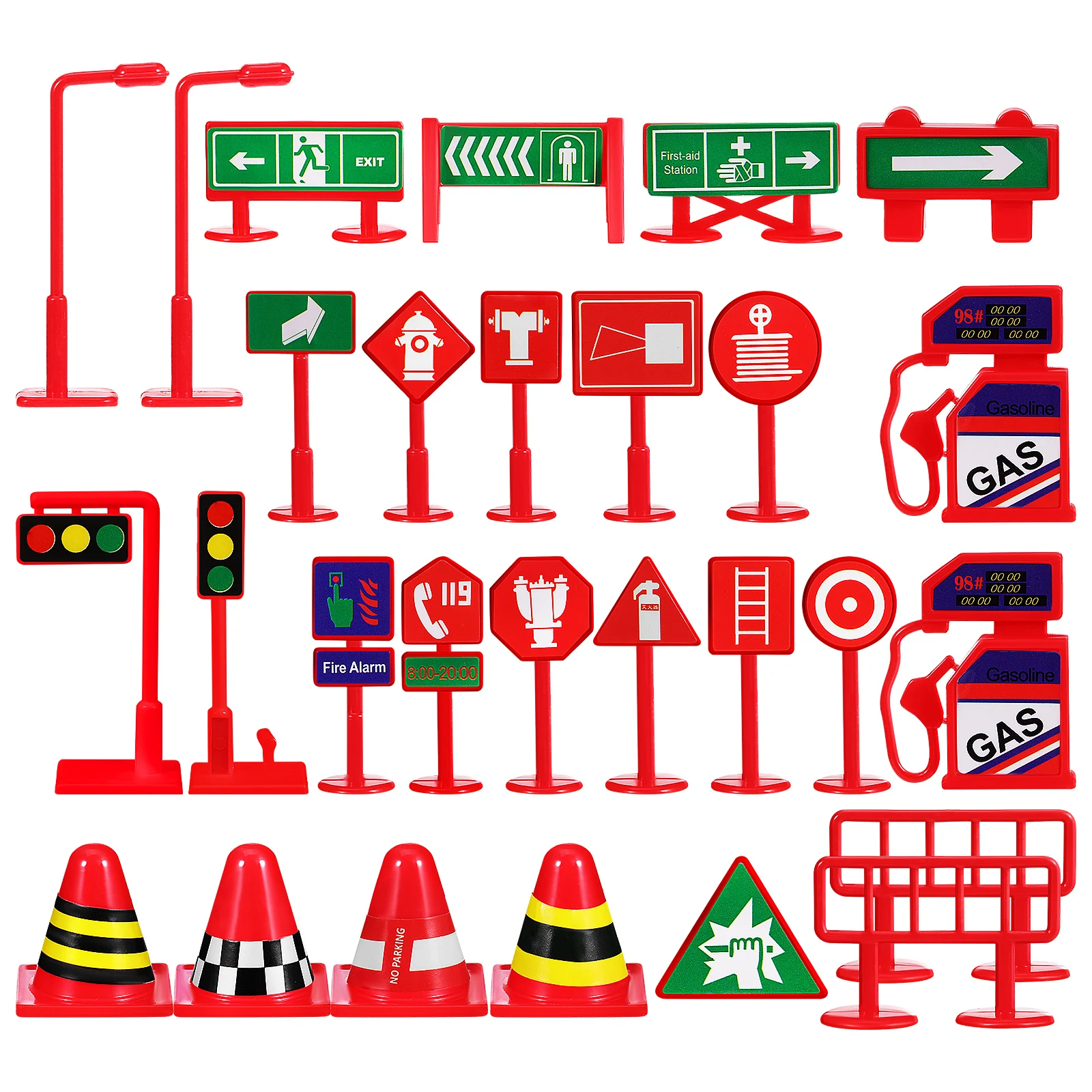 Traffic Signs Toy Set PVC Material Road Sign Toys For Kids Educational Tools Mini Cones Non Remote Control
Traffic Signs Toy Set PVC Material Road Sign Toys For Kids Educational Tools Mini Cones Non Remote Control