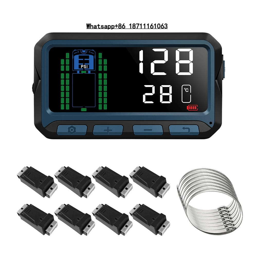 TPMS Digital Tire Pressure Monitoring System with 199Psi Internal Sensor for RV Truck Trailer Bus 36 Wheels Factory Direct
TPMS Digital Tire Pressure Monitoring System with 199Psi Internal Sensor for RV Truck Trailer Bus 36 Wheels Factory Direct
