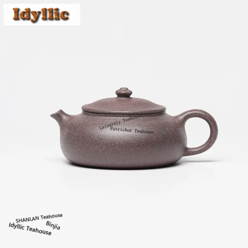 200ml Creative Yixing Purple Clay Teapots Handmade Han Jiang Pot Raw Ore Peach Blossom Mud Kettle With Filter Zisha Tea Set Gift
200ml Creative Yixing Purple Clay Teapots Handmade Han Jiang Pot Raw Ore Peach Blossom Mud Kettle With Filter Zisha Tea Set Gift