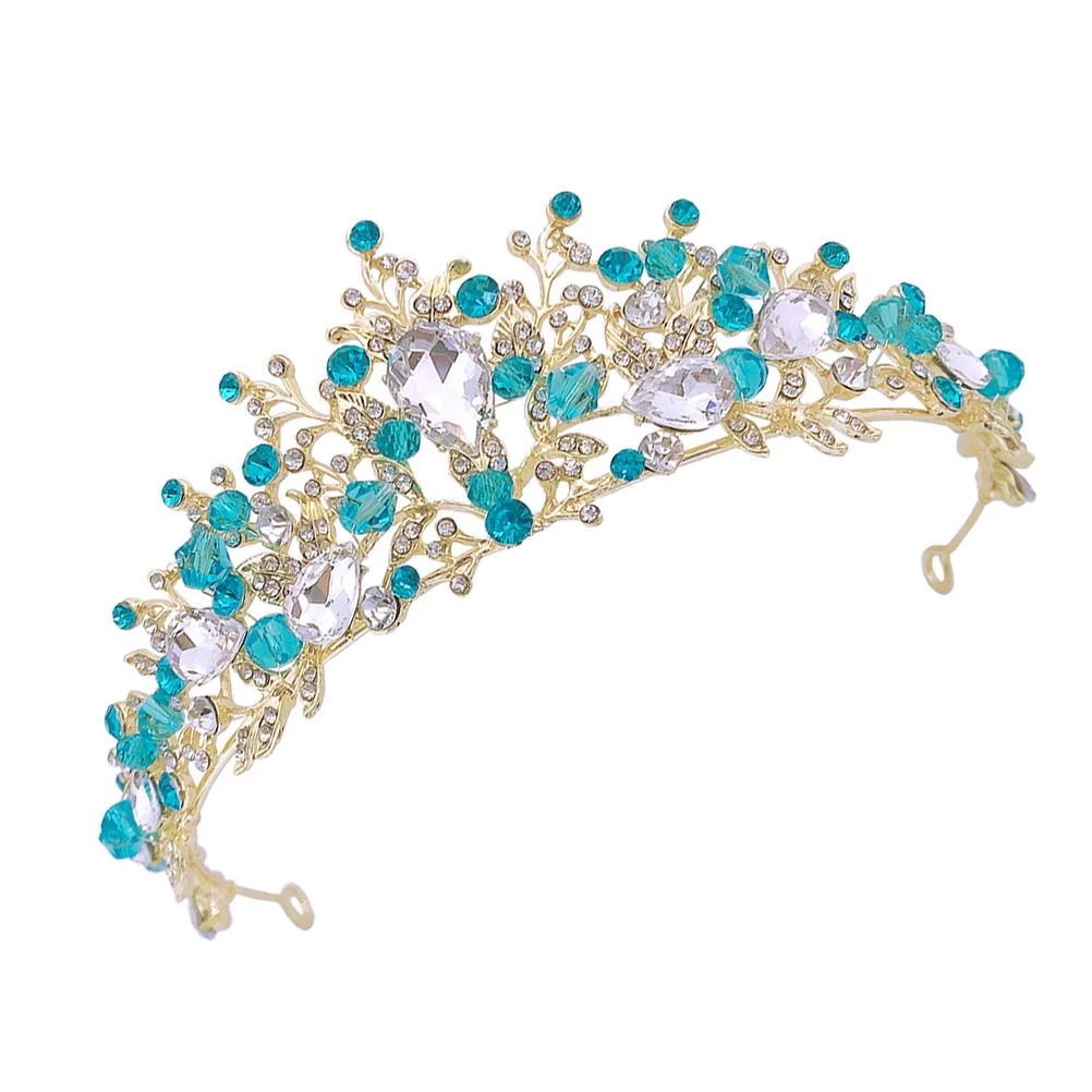 Headband Children's Crystal Crown Hair Accessories Girls Headdress Rhinestones Blue for Bride
Headband Children's Crystal Crown Hair Accessories Girls Headdress Rhinestones Blue for Bride
