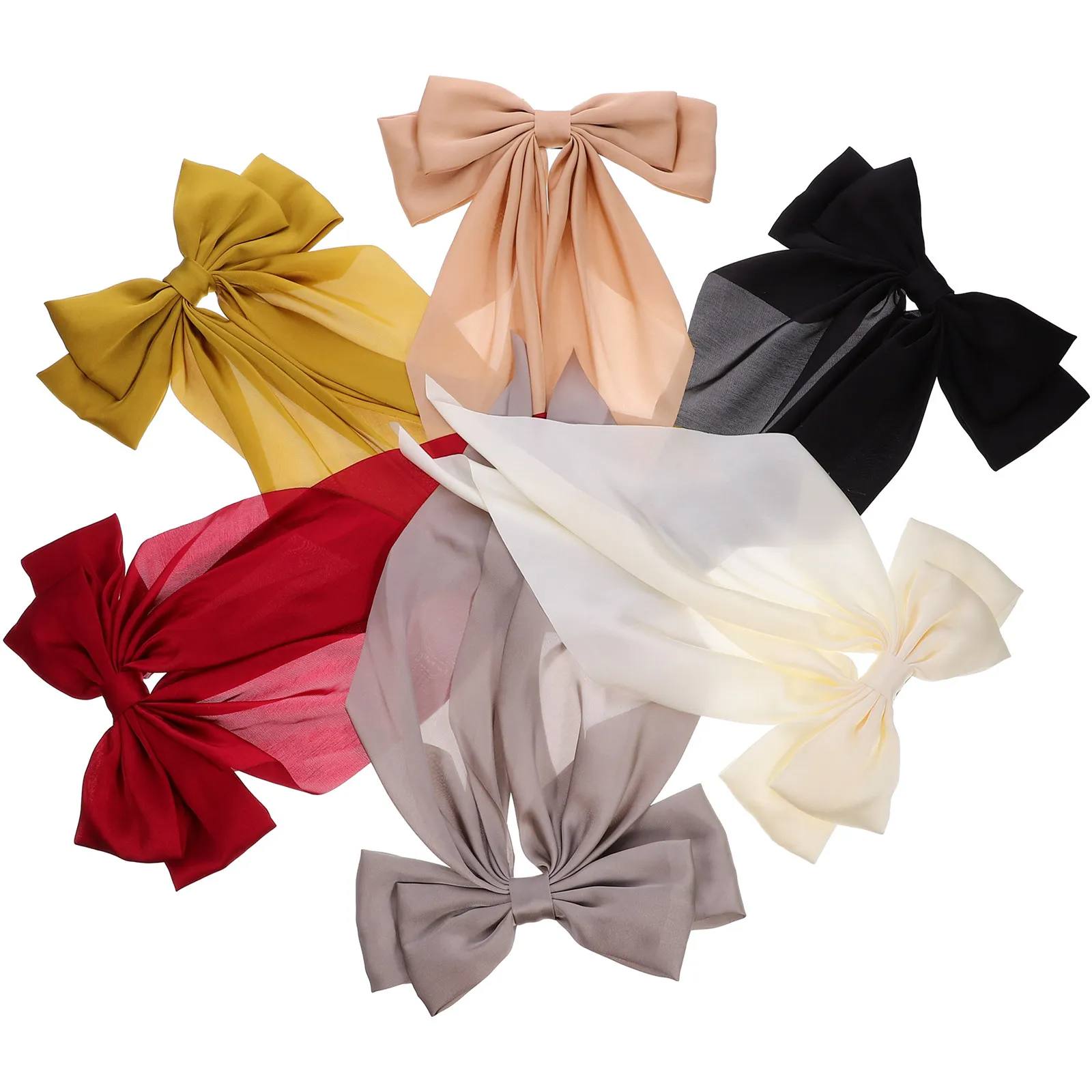6Pcs Ribbon Hair Clips Bows Secure Hold Accessories for Girls Women Ponytail Barrettes Hair Ribbon Accessories for Teen Girls
6Pcs Ribbon Hair Clips Bows Secure Hold Accessories for Girls Women Ponytail Barrettes Hair Ribbon Accessories for Teen Girls