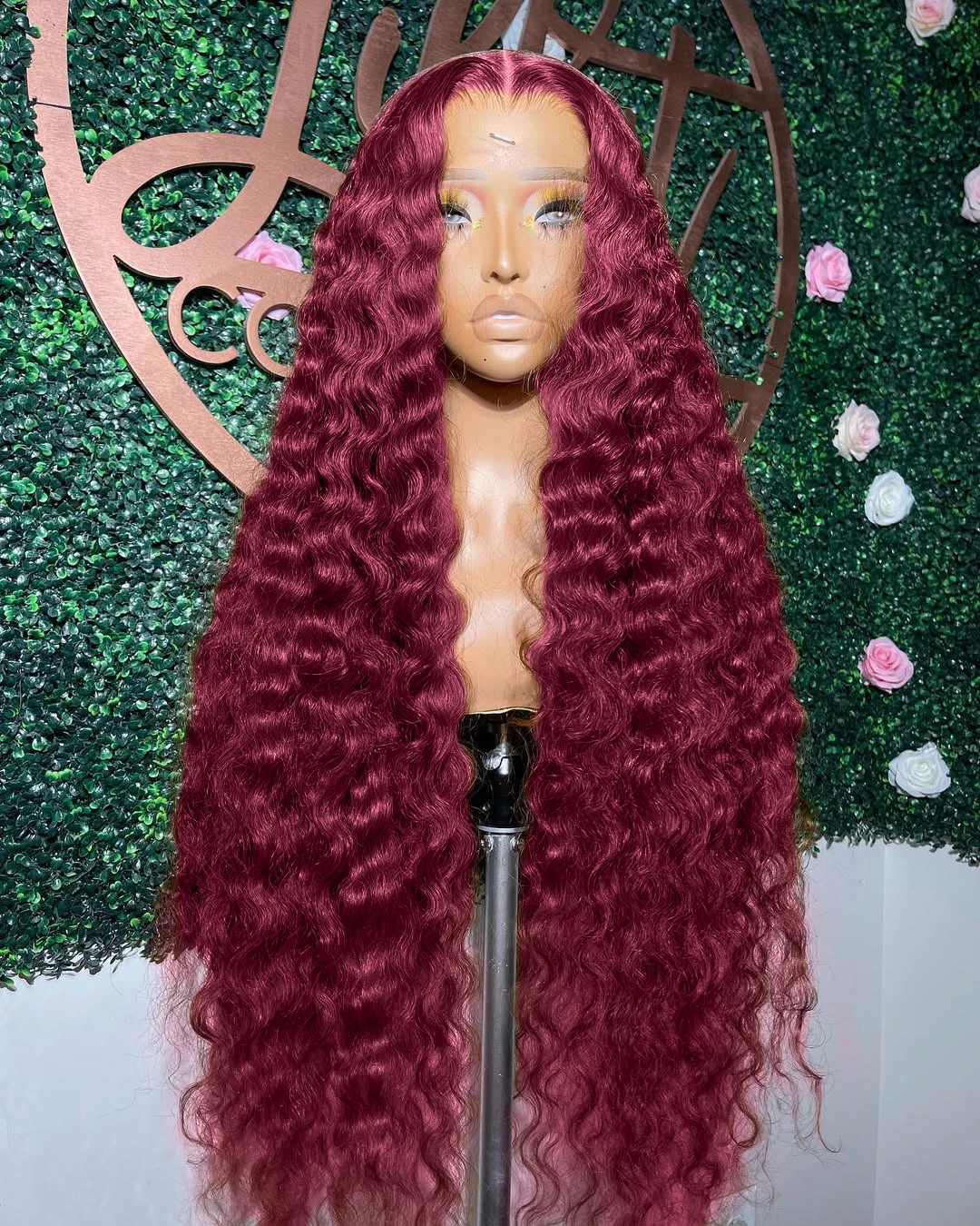 Burgundy Deep Wave 13x4 HD Frontal Lace Curly Wigs Human Hair High Density 99J Red Colored Water Wave Human Hair Wigs For Women
Burgundy Deep Wave 13x4 HD Frontal Lace Curly Wigs Human Hair High Density 99J Red Colored Water Wave Human Hair Wigs For Women
