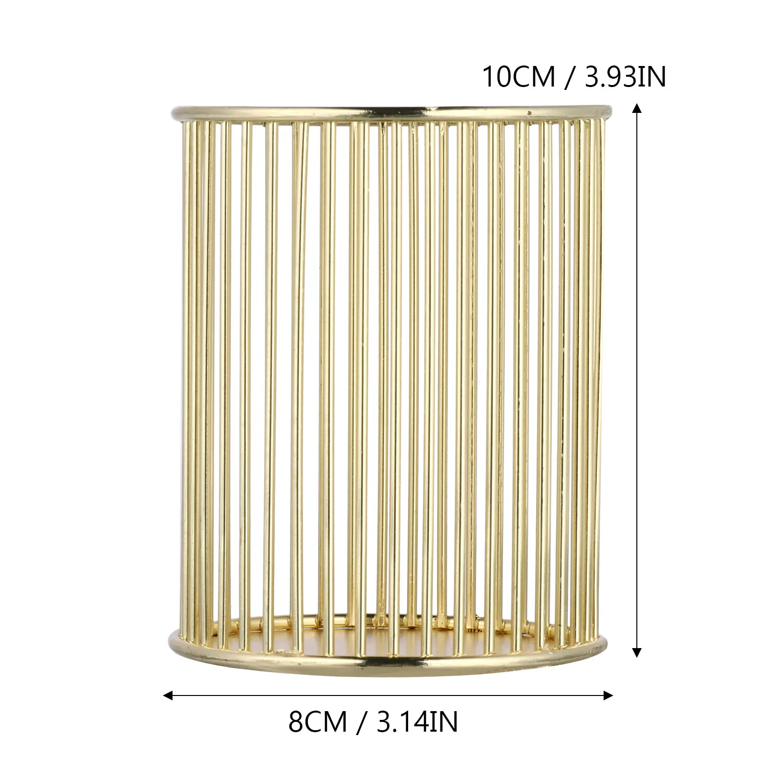 Iron Pen Holder Pencil Storage Pot Desktop Bucket Metal Organizer Golden High Grade Material Home Office School Makeup Tools
Iron Pen Holder Pencil Storage Pot Desktop Bucket Metal Organizer Golden High Grade Material Home Office School Makeup Tools