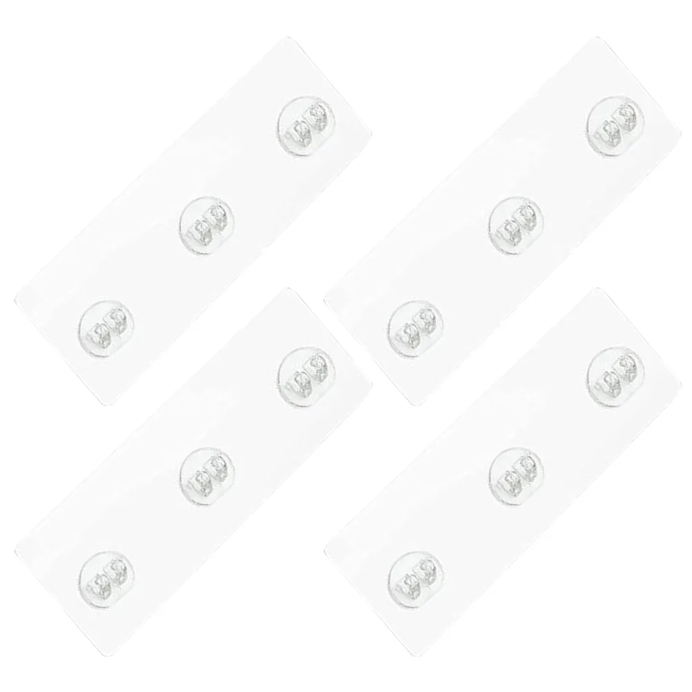 4 Pcs Transparent Adhesive Shower Shelf Hooks Sticker Organizer Strips Replacement
4 Pcs Transparent Adhesive Shower Shelf Hooks Sticker Organizer Strips Replacement