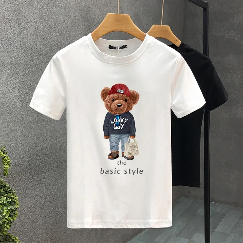 2025 Luxury Funny Bear For Men's T-shirt Cotton High Quality Creativity Printing Summer Tees Brand Tops Unisex Oversized T Shirt
2025 Luxury Funny Bear For Men's T-shirt Cotton High Quality Creativity Printing Summer Tees Brand Tops Unisex Oversized T Shirt