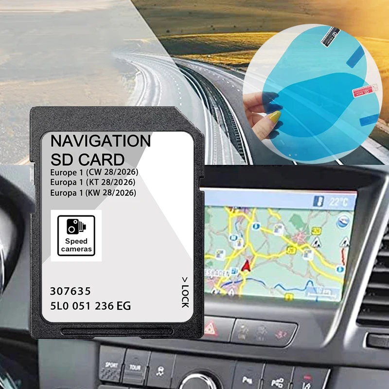 for Skoda Amundsen MIB2 Navi SD Card 32GB Europe map 5L0051236EG 2026 Discover Media with Anti Fog Reaview Stickers
for Skoda Amundsen MIB2 Navi SD Card 32GB Europe map 5L0051236EG 2026 Discover Media with Anti Fog Reaview Stickers