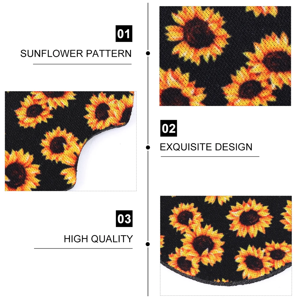 6pcs skid Coaster For Car Cup Mat Neoprene Rubber Coaster Car Practical Heat resistant Sunflower Pattern
6pcs skid Coaster For Car Cup Mat Neoprene Rubber Coaster Car Practical Heat resistant Sunflower Pattern