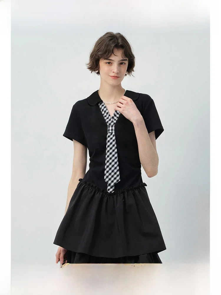 Bla Waist-Cinching Ribbon Belted ort Dr for plus Size Women Summer Casual A-Line Skirt Sle College Trend Cotton Mate...
Bla Waist-Cinching Ribbon Belted ort Dr for plus Size Women Summer Casual A-Line Skirt Sle College Trend Cotton Mate...