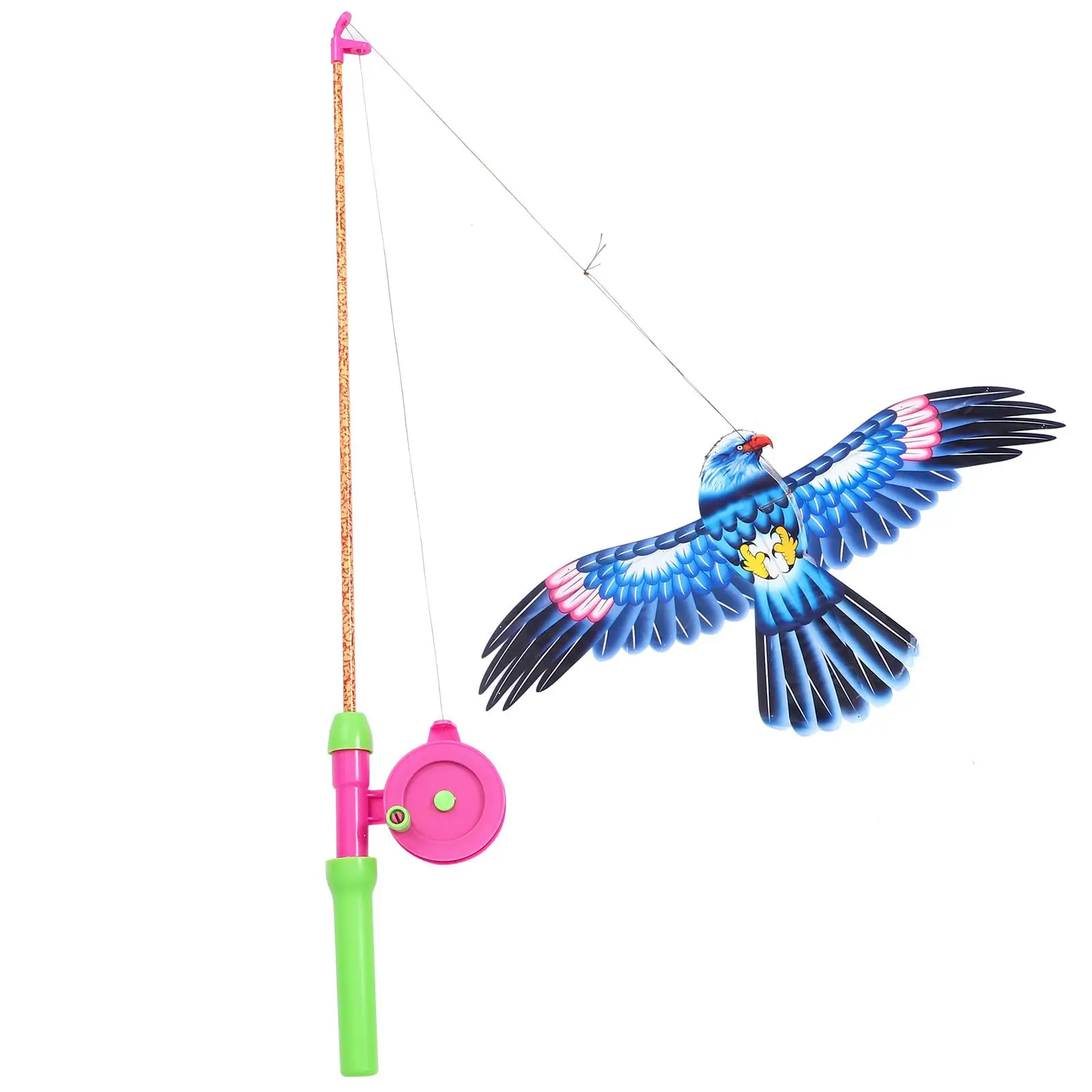 Fishing Rod Kite Kids Outdoor Toy Portable Miniature Child Fun Vivid Eagle Bird Design Plastic Material
Fishing Rod Kite Kids Outdoor Toy Portable Miniature Child Fun Vivid Eagle Bird Design Plastic Material