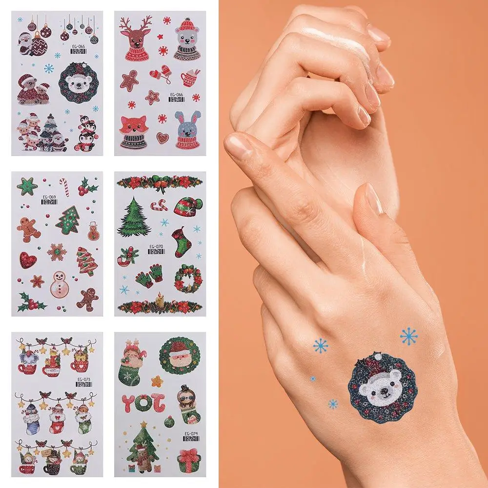 Santa Claus Waterproof Temporary Tattoo Sticker Long Lasting Body Art Christmas Stickers Cartoon Cute Festival Tattoo Kids
Santa Claus Waterproof Temporary Tattoo Sticker Long Lasting Body Art Christmas Stickers Cartoon Cute Festival Tattoo Kids