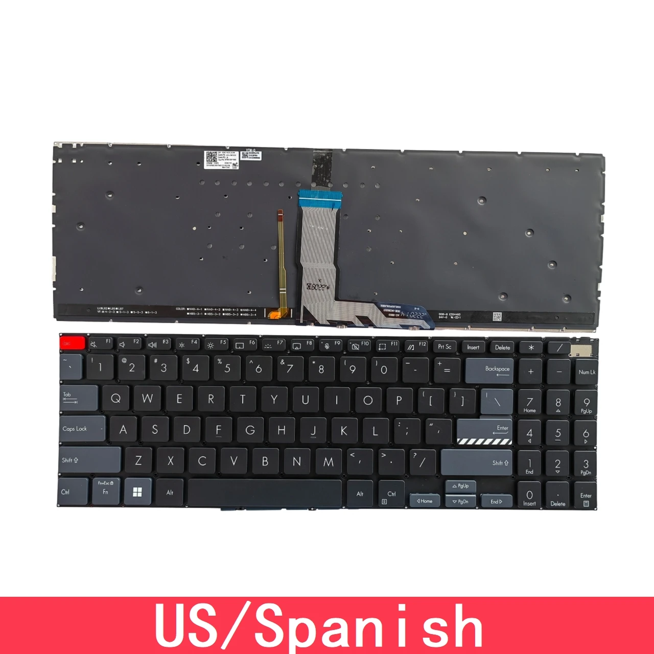 Для ASUS Vivobook 15Pro M3500 M3500Q M3500QC Замена клавиатуры ноутбука США испанский с подсветкой
Для ASUS Vivobook 15Pro M3500 M3500Q M3500QC Замена клавиатуры ноутбука США испанский с подсветкой