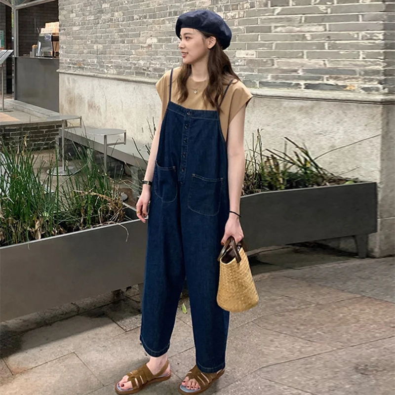 Anti-Aging Chic Design Denim Overalls Women's Autumn Winter plus Size Loose Straight Leg Versatile One-Piece Pants
Anti-Aging Chic Design Denim Overalls Women's Autumn Winter plus Size Loose Straight Leg Versatile One-Piece Pants