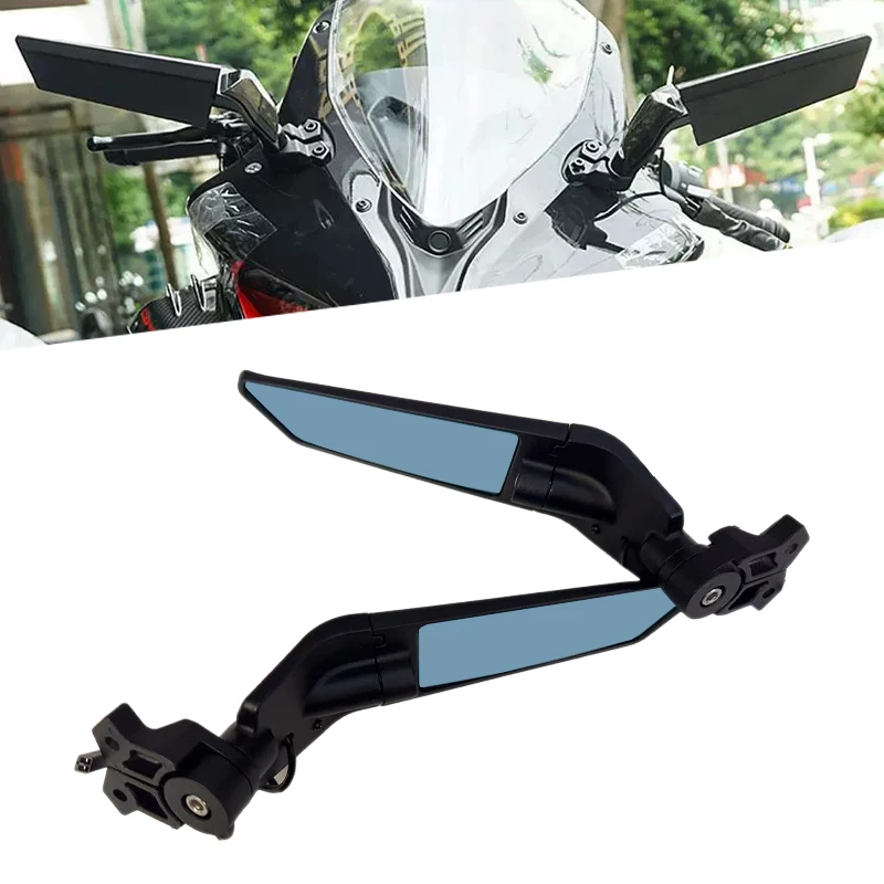 For QJMOTOR SRK800RR Modified Fixed-wing Rearview Mirror with Turn Signal All-aluminum Fixed-wing Special Motorcycle Accessories
For QJMOTOR SRK800RR Modified Fixed-wing Rearview Mirror with Turn Signal All-aluminum Fixed-wing Special Motorcycle Accessories
