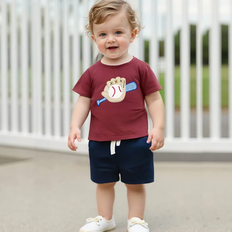 RUEWEY 6 Months to 4 Years Toddler Boy Shorts Sets Summer Clothes Rugby Embroidered Short Sleeve T-Shirts Elastic Waist Shorts
RUEWEY 6 Months to 4 Years Toddler Boy Shorts Sets Summer Clothes Rugby Embroidered Short Sleeve T-Shirts Elastic Waist Shorts