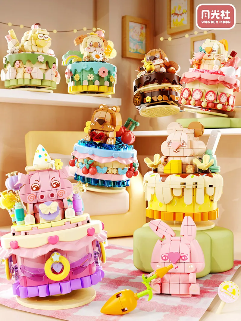 Wonder Moon Mini Building Blocks Cute Animal Cake Shaped Car Ornament Micro Particle Creative Intellectual Toy Gift For Women
Wonder Moon Mini Building Blocks Cute Animal Cake Shaped Car Ornament Micro Particle Creative Intellectual Toy Gift For Women