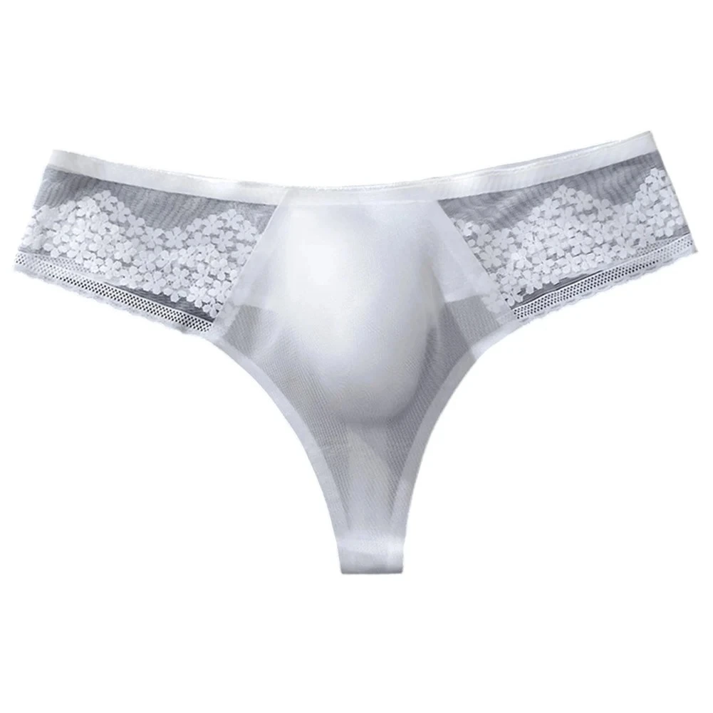 Men's Bulge Lace Ice Silk Thong 3D U-convex Low Rise Seamless Breathable Underwear Youth Sexy Daily Wear Ulta-thin Cozy Knickers
Men's Bulge Lace Ice Silk Thong 3D U-convex Low Rise Seamless Breathable Underwear Youth Sexy Daily Wear Ulta-thin Cozy Knickers