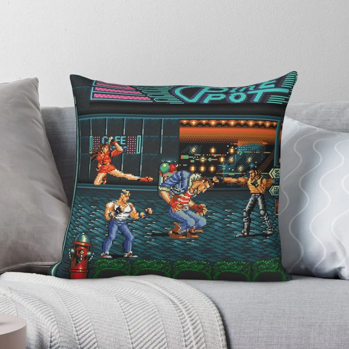 Streets Of Rage Square Pillowcase Polyester Linen Velvet Pattern Zip Decor Sofa Seater 18"
Streets Of Rage Square Pillowcase Polyester Linen Velvet Pattern Zip Decor Sofa Seater 18"