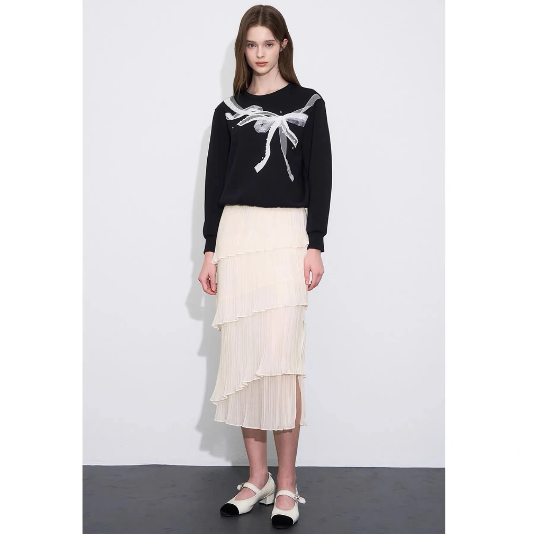 Heavy Embellied Sweatirt Lemon Cheese OBZ25 Autumn Loose round Ne Cool Sweet Sle Me Splicing Knot Design
Heavy Embellied Sweatirt Lemon Cheese OBZ25 Autumn Loose round Ne Cool Sweet Sle Me Splicing Knot Design