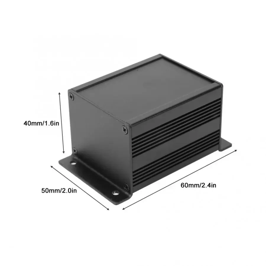 Aluminum Enclosure 50*40*80mm Integrated Waterproof Silver/Gray/Black Box with Ears Electronic Box DIY Power Housing Instrument
Aluminum Enclosure 50*40*80mm Integrated Waterproof Silver/Gray/Black Box with Ears Electronic Box DIY Power Housing Instrument