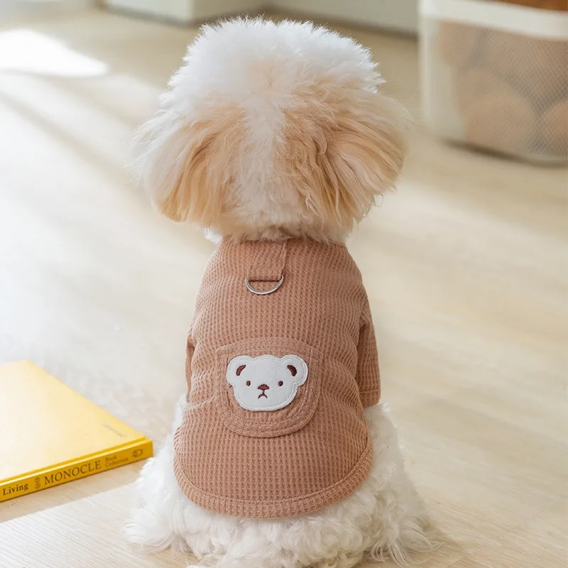 Cute Bear T-shirt Summer Breathable Pet Undershirt Bichon Solid Color Two-legged Clothes Cartoon Dog Clothes
Cute Bear T-shirt Summer Breathable Pet Undershirt Bichon Solid Color Two-legged Clothes Cartoon Dog Clothes