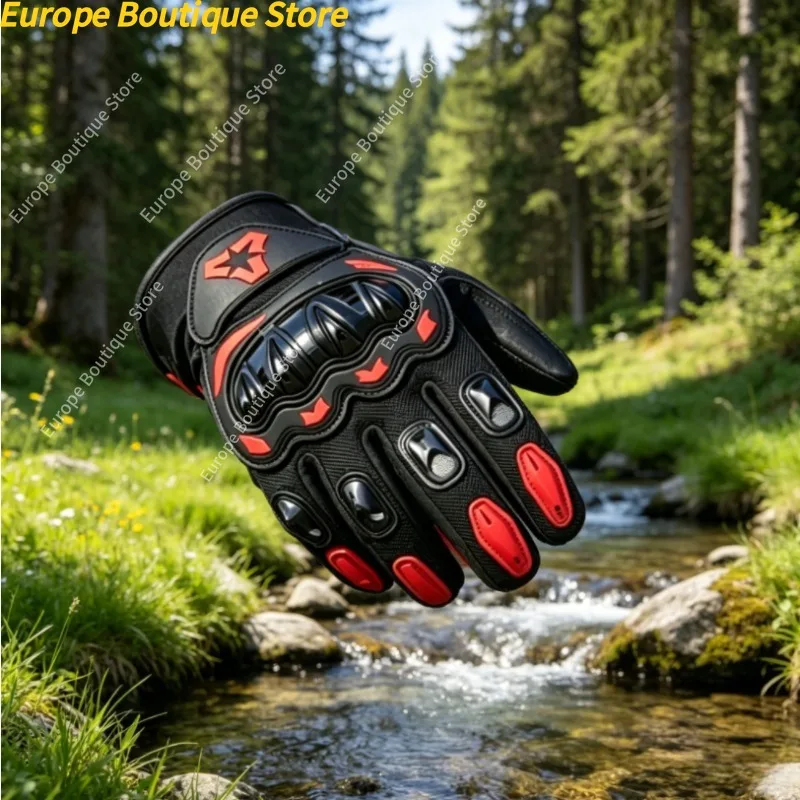 Anti Slip Anti Fall 4 Seasons Full Finger Motorcycle Gloves Touch Screen Breathable Riding Equipment For Men Biker
Anti Slip Anti Fall 4 Seasons Full Finger Motorcycle Gloves Touch Screen Breathable Riding Equipment For Men Biker