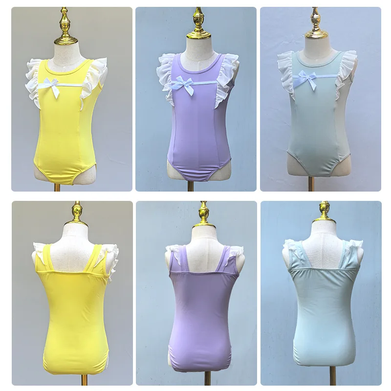 Girls Ballet Leotard with Ruffle Sleeves Kids Dance Gymnastics Leotard Bow Decor Sleeveless Dancewear for Ballerina Practice
Girls Ballet Leotard with Ruffle Sleeves Kids Dance Gymnastics Leotard Bow Decor Sleeveless Dancewear for Ballerina Practice