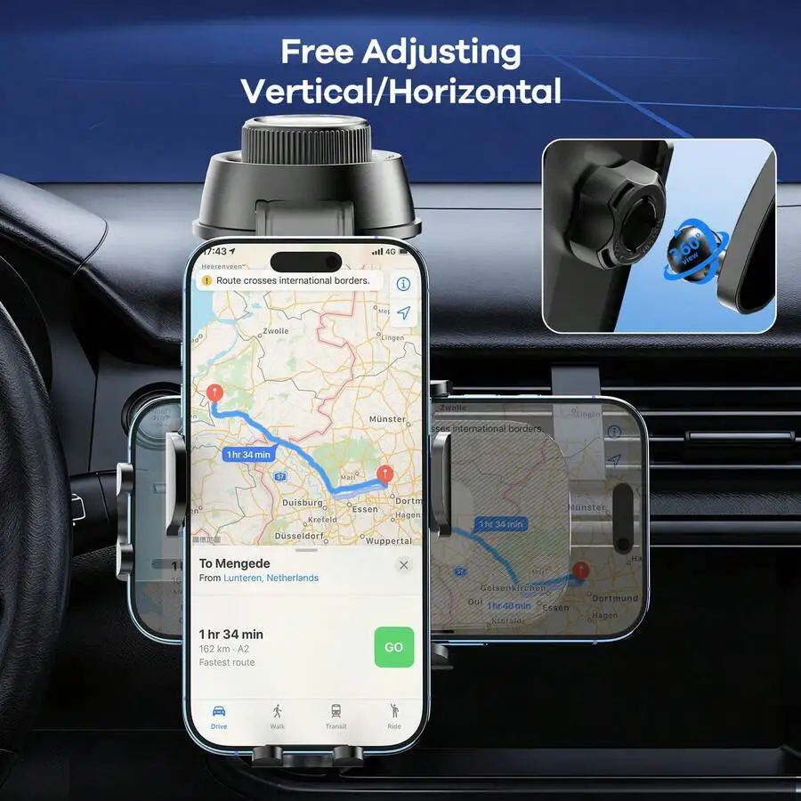 360° Rotating Universal Car Phone Holder With Adjustable Suction Mount For Dashboard Or Windshield, Fits All Smartphones
360° Rotating Universal Car Phone Holder With Adjustable Suction Mount For Dashboard Or Windshield, Fits All Smartphones