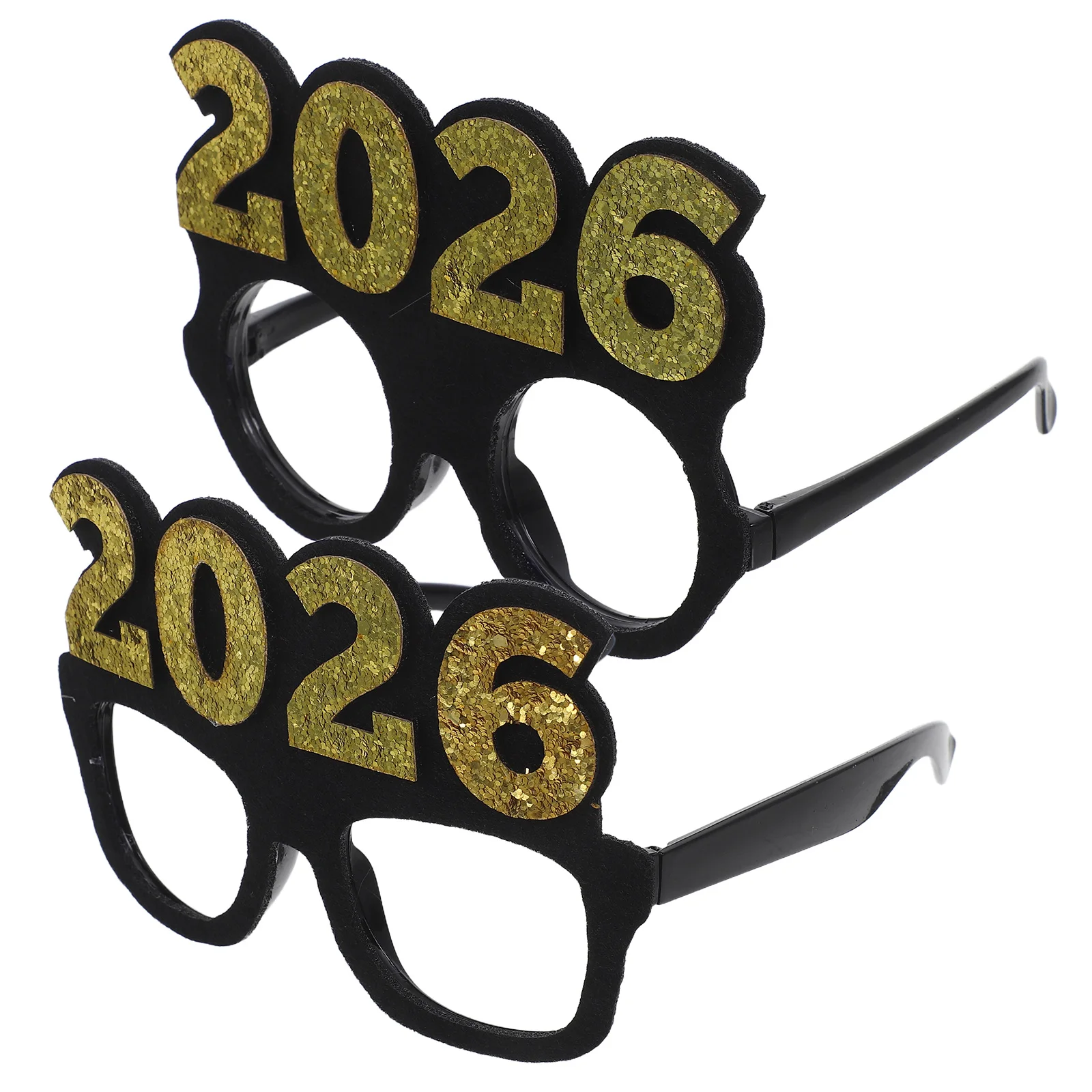 2 Pcs 2026 Glasses New Year Eve Party Happy Year's Props Grad Eyeglass for Glitter Eyeglasses
2 Pcs 2026 Glasses New Year Eve Party Happy Year's Props Grad Eyeglass for Glitter Eyeglasses