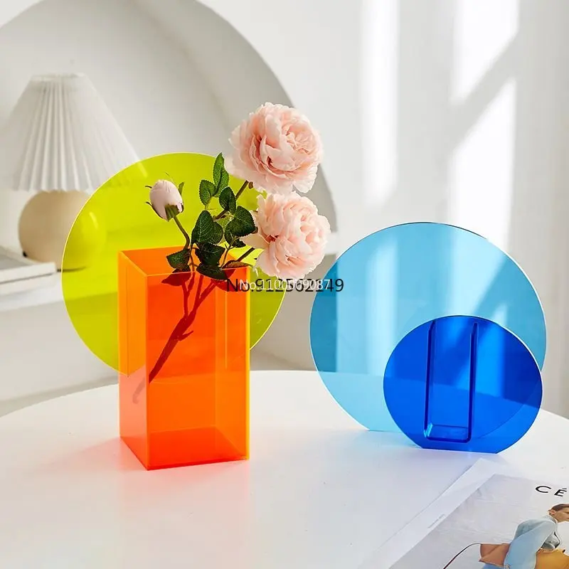 Nordic style creative simple acrylic vase living room bedroom desktop fake flower decoration arrangement decoration فازات
Nordic style creative simple acrylic vase living room bedroom desktop fake flower decoration arrangement decoration فازات