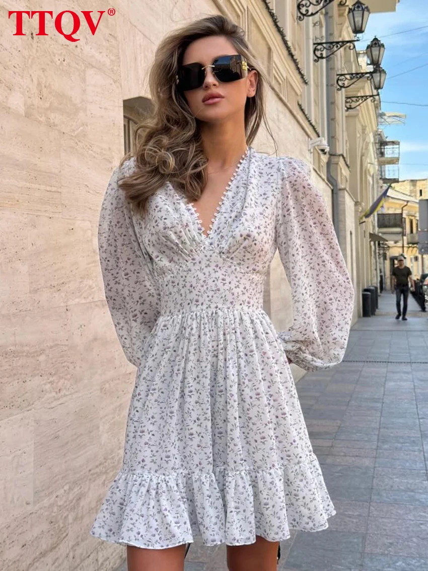 TTQV Fashion Slim Print Women's Dress 2026 Sexy V-Neck Long Sleeve Mini Dresses Elegant Classic Plaeted Female Dress Streetwear
TTQV Fashion Slim Print Women's Dress 2026 Sexy V-Neck Long Sleeve Mini Dresses Elegant Classic Plaeted Female Dress Streetwear