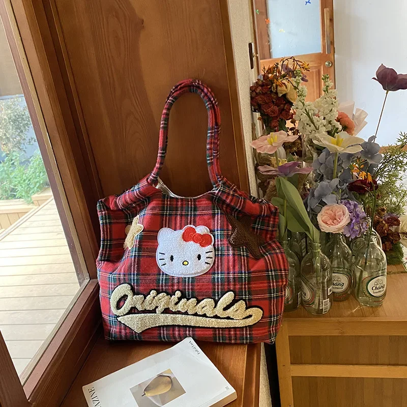 Sweet Hello Kitty Anime Kawaii MINISO Ins Fashion Tote Bag Cute Cartoon Large Capacity Storage Shoulder Bag Gifts for Girls
Sweet Hello Kitty Anime Kawaii MINISO Ins Fashion Tote Bag Cute Cartoon Large Capacity Storage Shoulder Bag Gifts for Girls