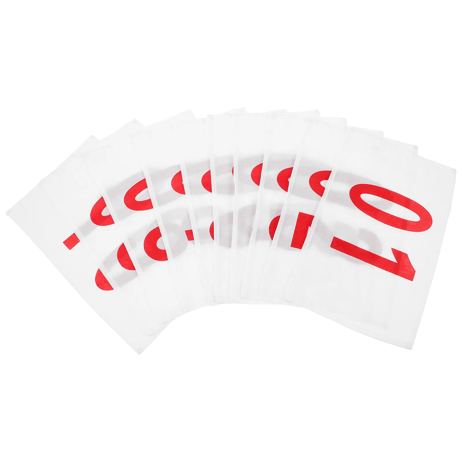 10 Sheets Sports Bibs Running Race Bibs Polyester Cotton Race Number Cloth Reusable Competition Supplies for Racing Exercising
10 Sheets Sports Bibs Running Race Bibs Polyester Cotton Race Number Cloth Reusable Competition Supplies for Racing Exercising