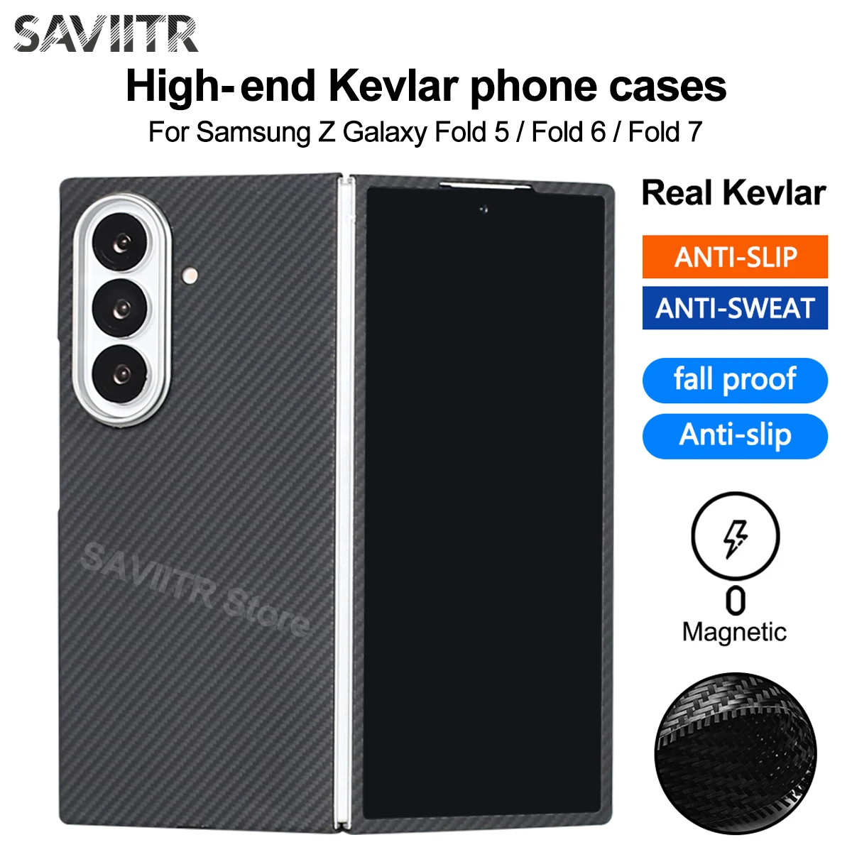 SAVIITR Новый стиль для SAMSUNG Galaxy Z fold7, чехол для телефона Z fold6, кевларовый защитный чехол из углеродного волокна Z fold5, чехол для мобильного телефона
SAVIITR Новый стиль для SAMSUNG Galaxy Z fold7, чехол для телефона Z fold6, кевларовый защитный чехол из углеродного волокна Z fold5, чехол для мобильного телефона