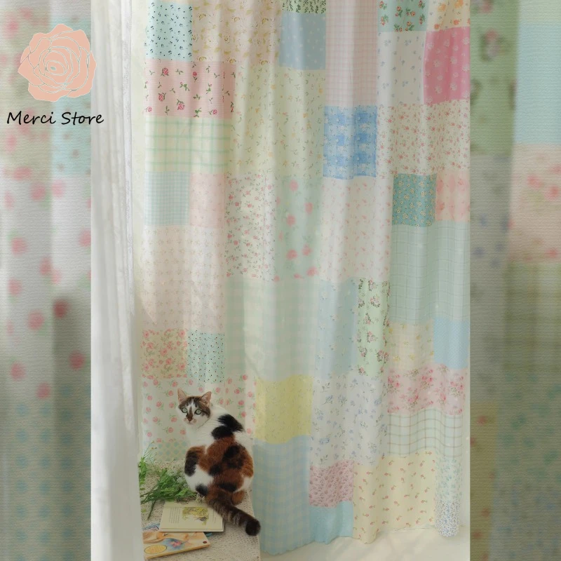 Fresh Pastoral Tiled Plaid Curtains for Living Room Partition Decorative Splicing Fabric Blackout Thermal Insulated Custom Size
Fresh Pastoral Tiled Plaid Curtains for Living Room Partition Decorative Splicing Fabric Blackout Thermal Insulated Custom Size