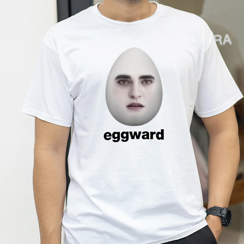 Twilight Eggward Meme T-Shirts men Edward Cullen Parody Humor graphic T shirt Casual Cotton Short Sleeve printed Tshirt Tops
Twilight Eggward Meme T-Shirts men Edward Cullen Parody Humor graphic T shirt Casual Cotton Short Sleeve printed Tshirt Tops