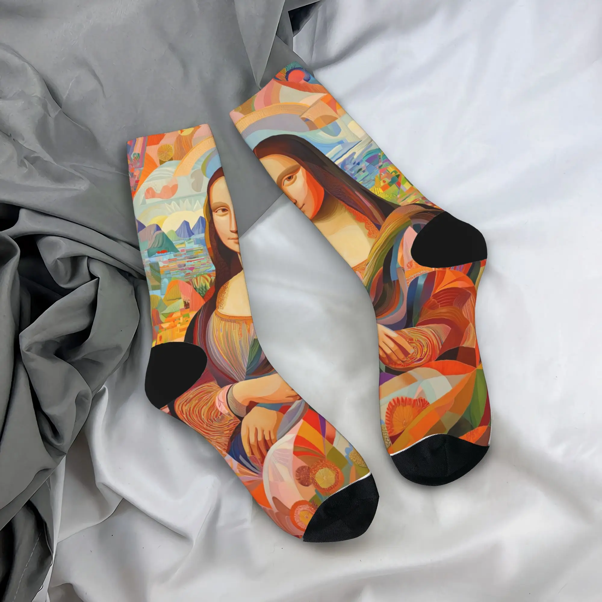 Rainbow Cubist Style Mona Lisa Socks Anti Bacterial Stockings Women Men Soft Running Sports Socks Autumn Gothic Graphic Socks
Rainbow Cubist Style Mona Lisa Socks Anti Bacterial Stockings Women Men Soft Running Sports Socks Autumn Gothic Graphic Socks