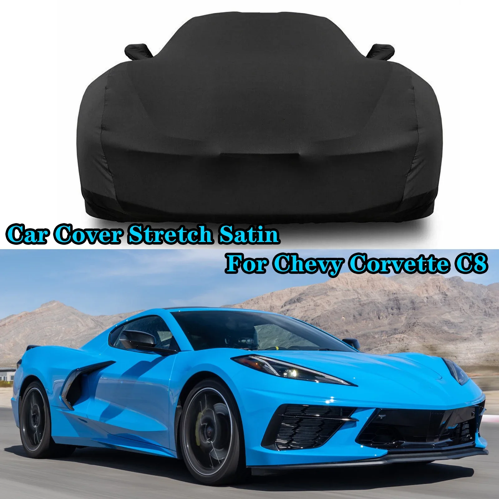 Автомобильный растягивающийся чехол для Chevy Corvette C8, сатиновый пыленепроницаемый Ультрафиолетовый чехол с защитой от царапин для помещений
Автомобильный растягивающийся чехол для Chevy Corvette C8, сатиновый пыленепроницаемый Ультрафиолетовый чехол с защитой от царапин для помещений