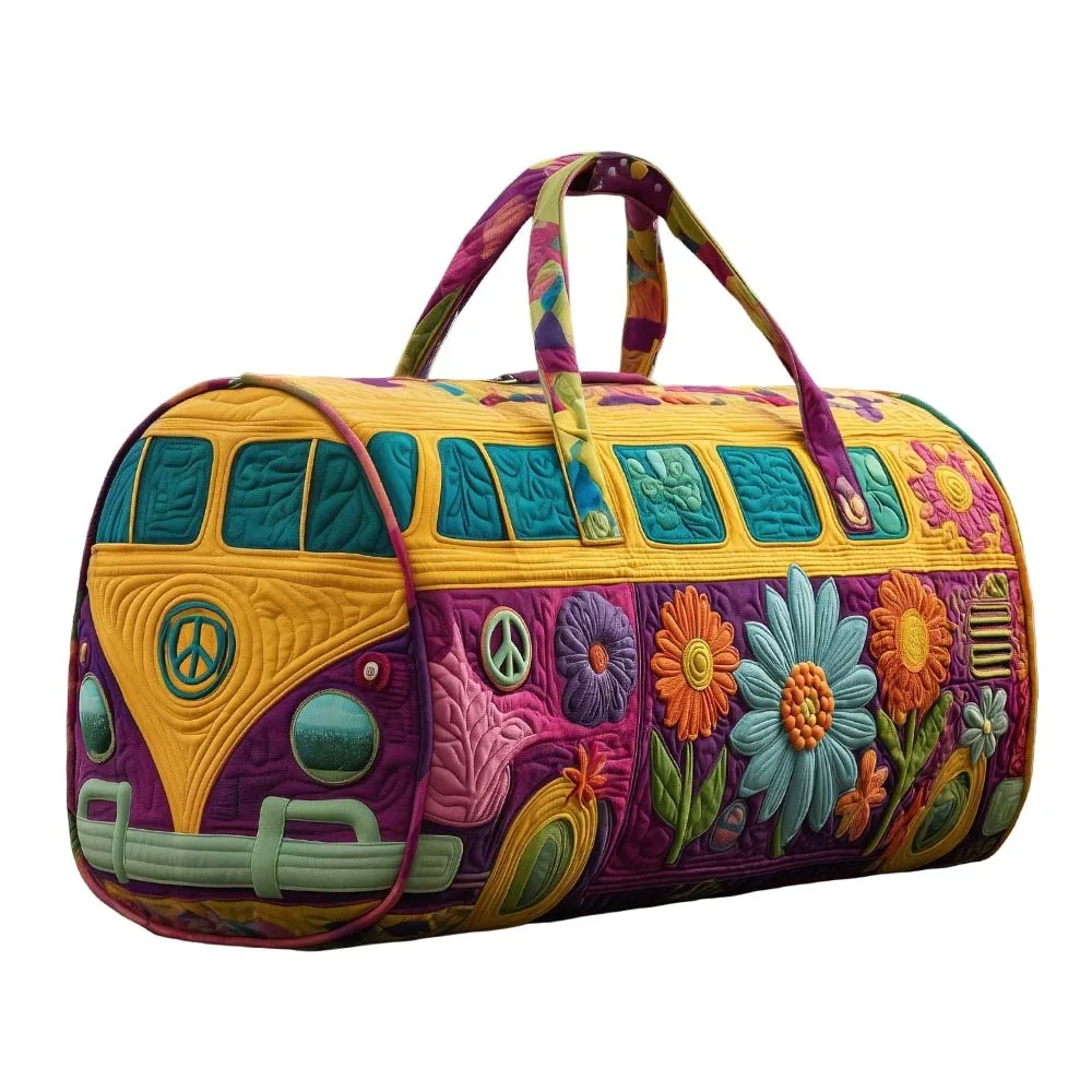 Quilted Cotton Quilted Travel Bag 3D Design Hippie Vibe Duffle Bag Frog Pattern Boho Style Printed Yoga Bag Yoga Practice
Quilted Cotton Quilted Travel Bag 3D Design Hippie Vibe Duffle Bag Frog Pattern Boho Style Printed Yoga Bag Yoga Practice