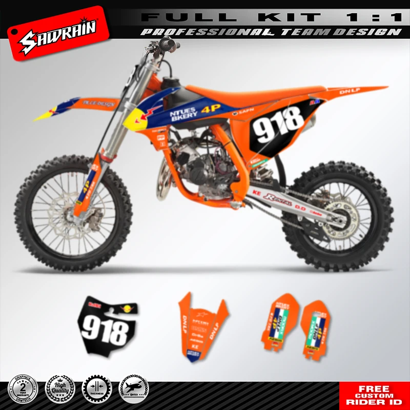 Набор фоновых наклеек с графикой Sawrain для мотокросса для KTM SX85 2018 2019 2020 2021 2022 2023 2024
Набор фоновых наклеек с графикой Sawrain для мотокросса для KTM SX85 2018 2019 2020 2021 2022 2023 2024