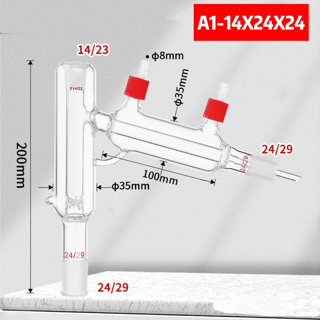 Jacketed Micro Drip Distillation Apparatus,Double-Layer Distiller,Glass Adapter,Lab Glassware
Jacketed Micro Drip Distillation Apparatus,Double-Layer Distiller,Glass Adapter,Lab Glassware