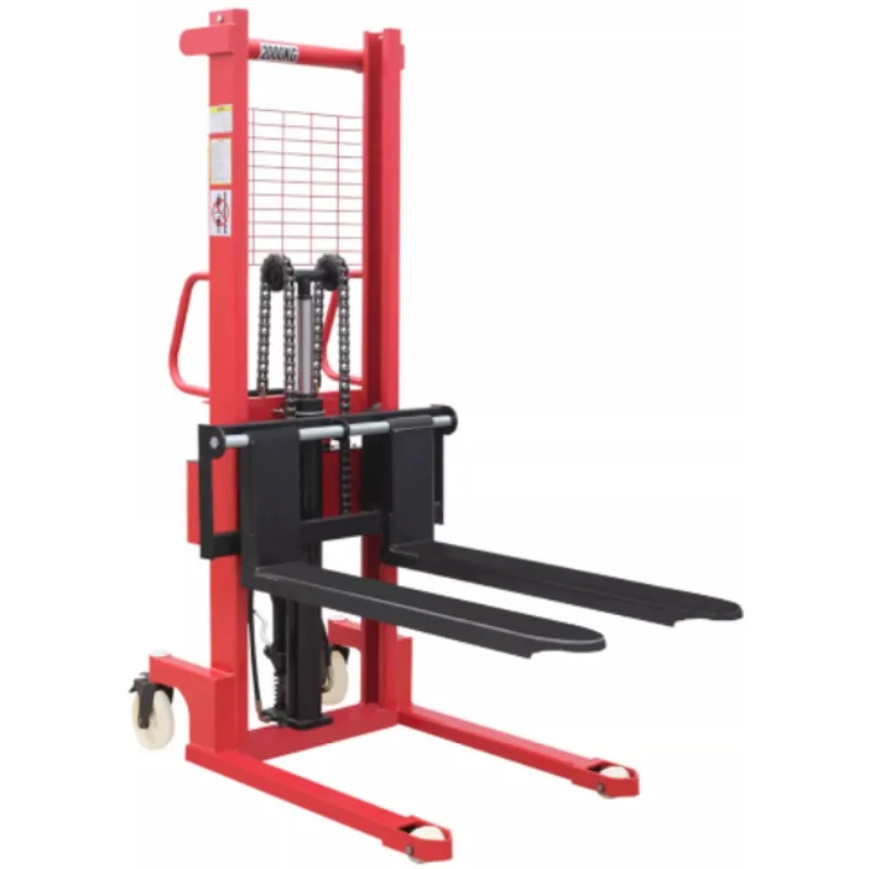Manual stacker truck hydraulic stacker lift C shaped steel double pressure relief type 2T
Manual stacker truck hydraulic stacker lift C shaped steel double pressure relief type 2T