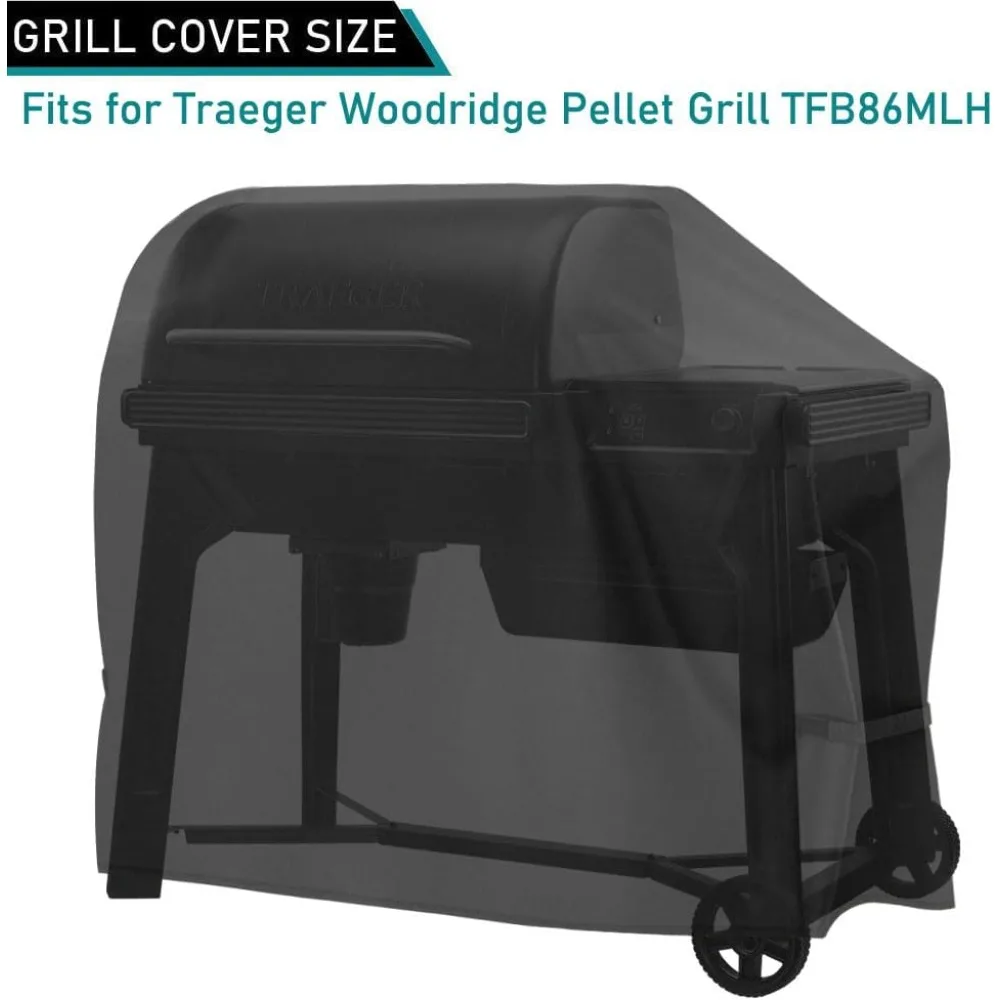 Heavy Duty Waterproof Grill Cover for Traeger Woodridge Pellet Grill and Smoker Full Length Outdoor Protection
Heavy Duty Waterproof Grill Cover for Traeger Woodridge Pellet Grill and Smoker Full Length Outdoor Protection