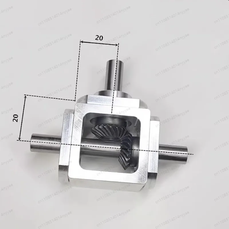 Compact 1:1 T-Type Cross Reversing Shaft Right-Angle Transmission Gearbox with 10mm Shaft - Bevel Gear Reducer
Compact 1:1 T-Type Cross Reversing Shaft Right-Angle Transmission Gearbox with 10mm Shaft - Bevel Gear Reducer