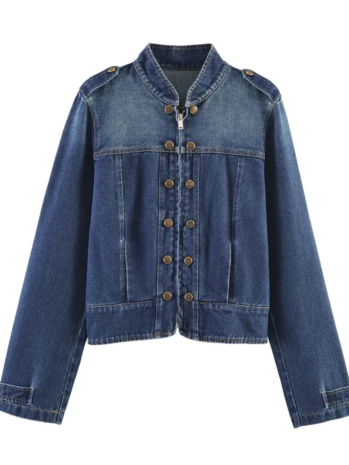 Dave&di Fashion Denim Tripstrap Buckle Jacket Jacket Women's Jacket Woman Clothes Tops Ropa Mujer Blazer Woman
Dave&di Fashion Denim Tripstrap Buckle Jacket Jacket Women's Jacket Woman Clothes Tops Ropa Mujer Blazer Woman