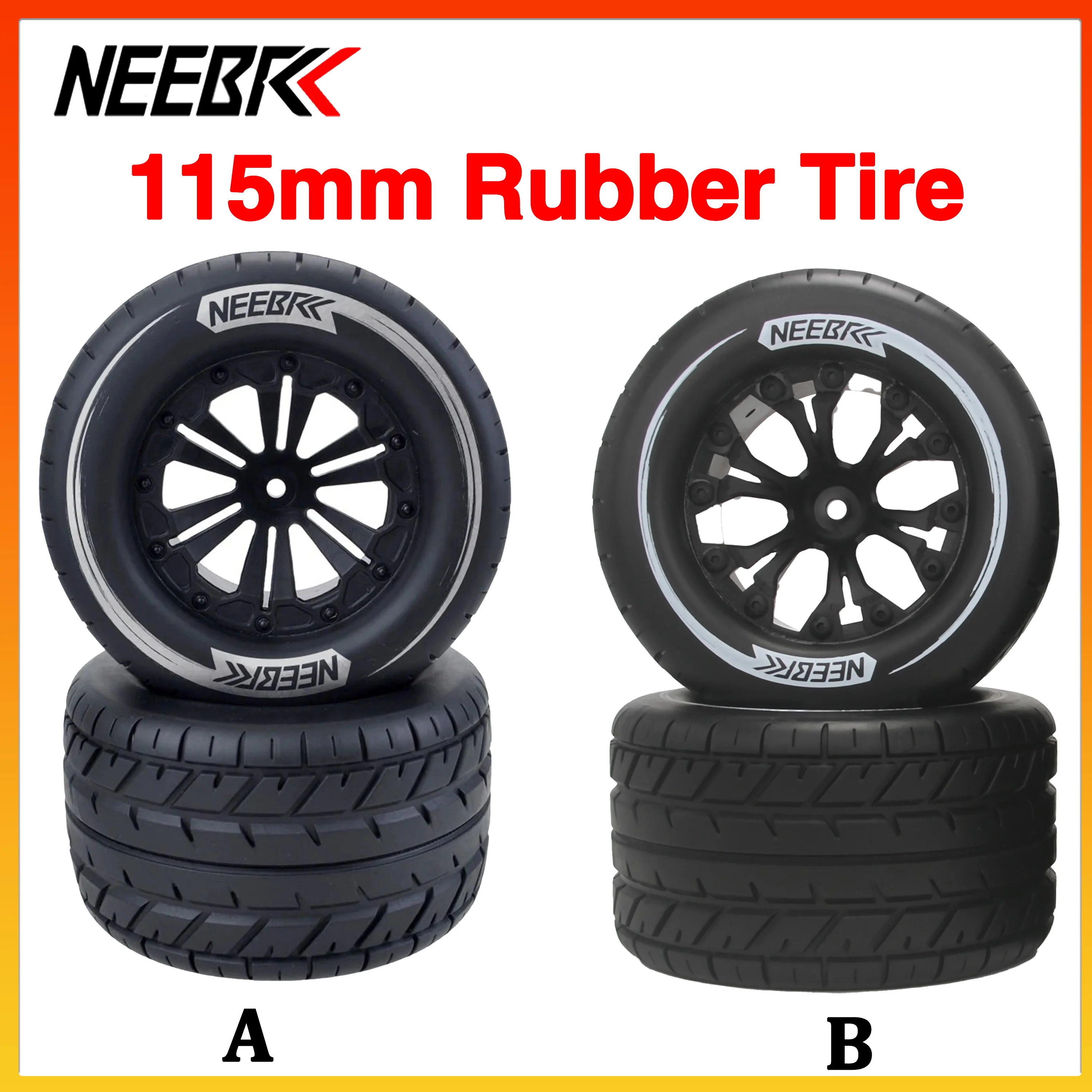NEEBRC 115mm Rubber Tire Wheel Tyre Rim Hub 12mm Hex for 1/10 RC Car Drift Truck Crawler Vehicle Buggy Jeep Part Axial WPL SCX10
NEEBRC 115mm Rubber Tire Wheel Tyre Rim Hub 12mm Hex for 1/10 RC Car Drift Truck Crawler Vehicle Buggy Jeep Part Axial WPL SCX10