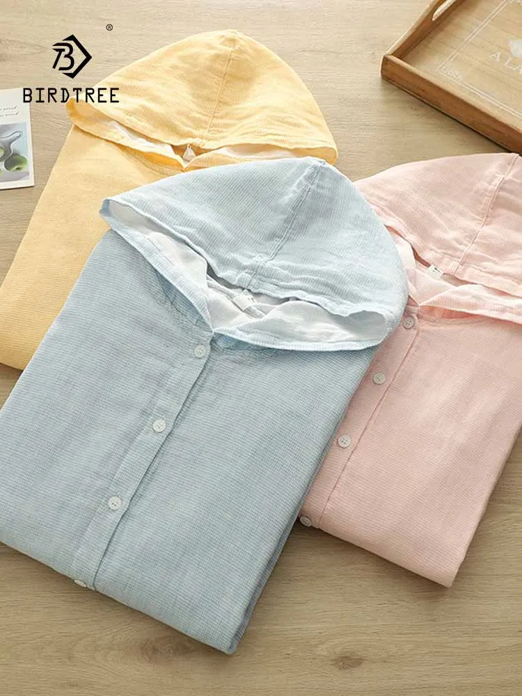 New 2025 Autumn Cotton Hooded Shirt, Women Long Sleeve Button Plaid, Mori Girl Commute Versatile Sunscreen Loose Blouse T57518CC
New 2025 Autumn Cotton Hooded Shirt, Women Long Sleeve Button Plaid, Mori Girl Commute Versatile Sunscreen Loose Blouse T57518CC