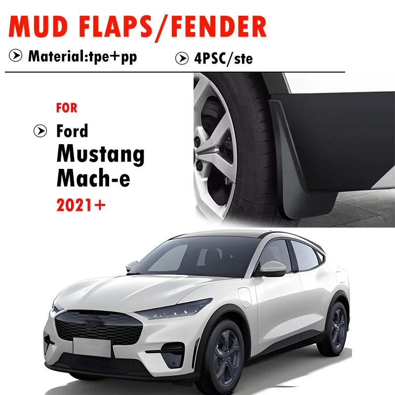 FOR Ford Mustang Mach-e Mudguard Fender Mud Flaps Guards Splash Mudflaps Car Accessories 4pcs 2021 2022 2023 2024 2025 2026
FOR Ford Mustang Mach-e Mudguard Fender Mud Flaps Guards Splash Mudflaps Car Accessories 4pcs 2021 2022 2023 2024 2025 2026