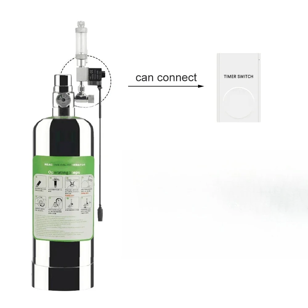 l Système générateur de CO2 pour aquarium, générateur à intervalles en acier inoxydable, électrovanne,
l Système générateur de CO2 pour aquarium, générateur à intervalles en acier inoxydable, électrovanne,