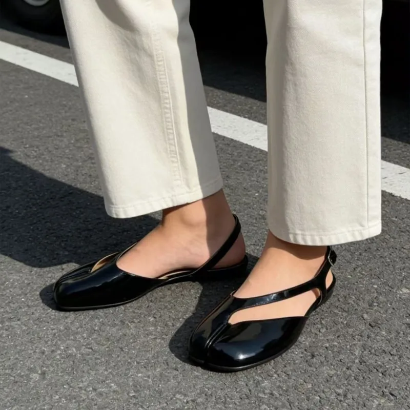Fashion Patent Leather Split Toe Women Ballet Flats Spring Summer Casual Slingbacks Tabi Mary Janes Walking Clog Sandals Shoes
Fashion Patent Leather Split Toe Women Ballet Flats Spring Summer Casual Slingbacks Tabi Mary Janes Walking Clog Sandals Shoes